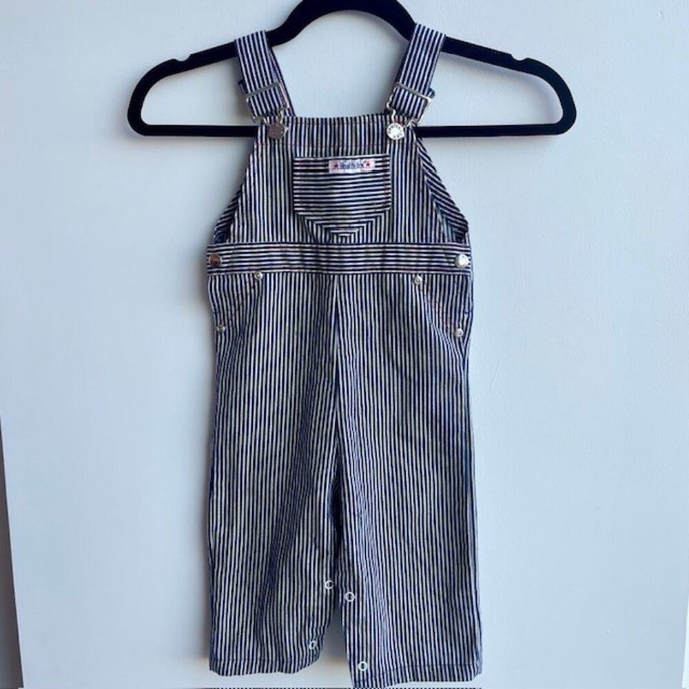 Vintage 24 Months Unisex Railroad Train Conductor Overalls USA By Health Tex